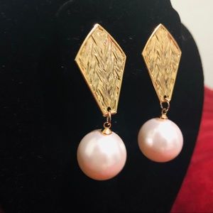 Gorgeous Faux Pearl Drop Dangle Earrings